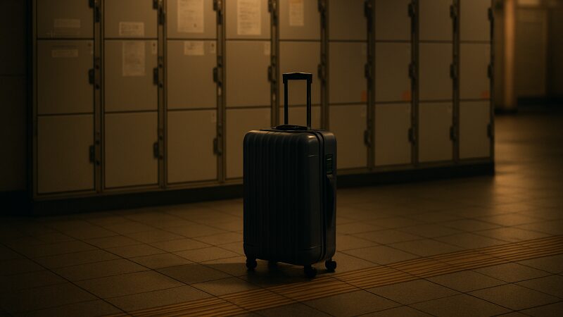 駅構内のコインロッカーを放置した際に発生する延滞料金や警察対応の可能性