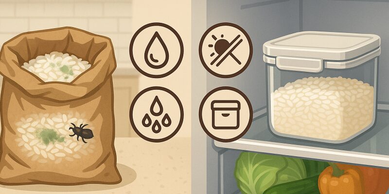 お米の保存環境の違いと劣化リスク