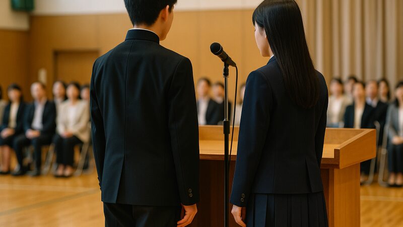 立志式で自分の志を発表