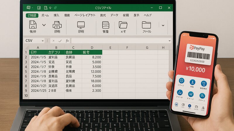 PayPay取引履歴を保存・印刷・CSVで管理する手順