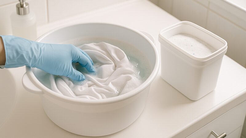 複数の家庭用洗剤と消臭方法を比較したイメージ図