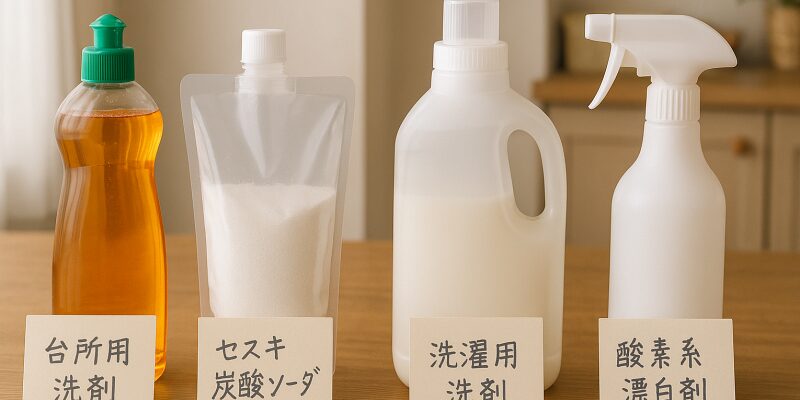 色落ちや素材への影響に注意が必要なオキシクリーン使用シーンのイメージ