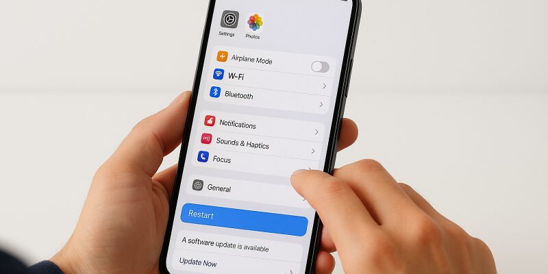 iPhoneでQRコードが反応しない場合の基本的な対処方法のイメージ