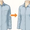 男女で異なる服の前合わせを示す図解。右前・左前の違いが視覚的にわかる。