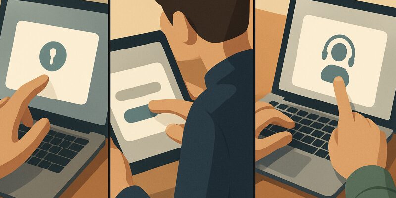 Netflixで端末制限のエラーを解消するための具体的な対処ステップを示すイメージ。