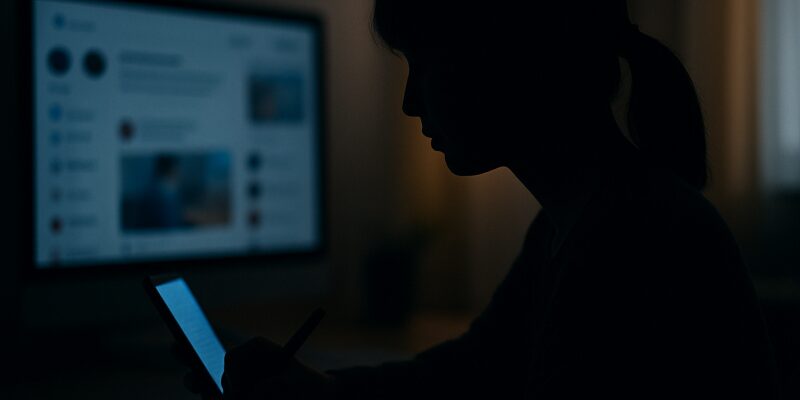 SNS上のNetflixに関する体験談や、ユーザーが実践した解決方法の共有をテーマにしたイメージ。