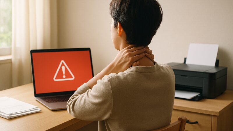 クリックポストの印刷トラブルに直面し、落ち着いて対処方法を確認