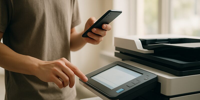 スマホアプリからゼッケン印刷のデータを送信