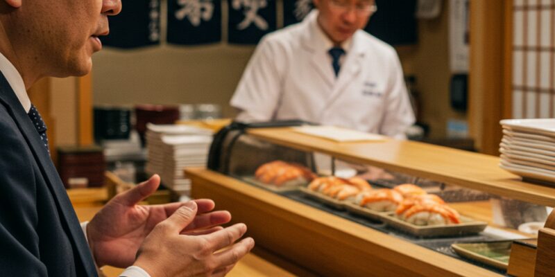 スシローの店頭でキャンセル
